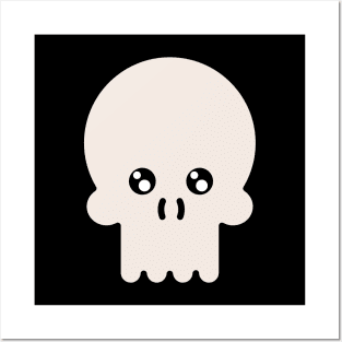 Skull Big Face Costume Funny Halloween Posters and Art